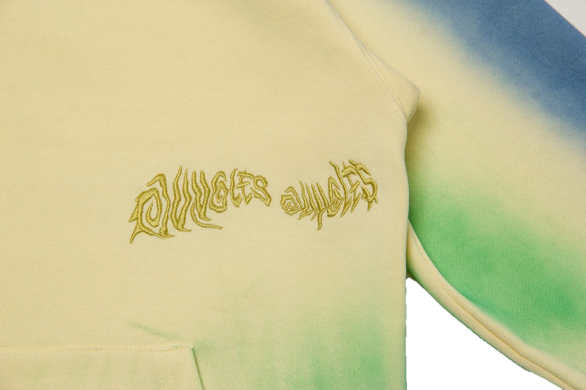 Jungles Jungles Spray Dyed Hoodie "Birch Blue Green"