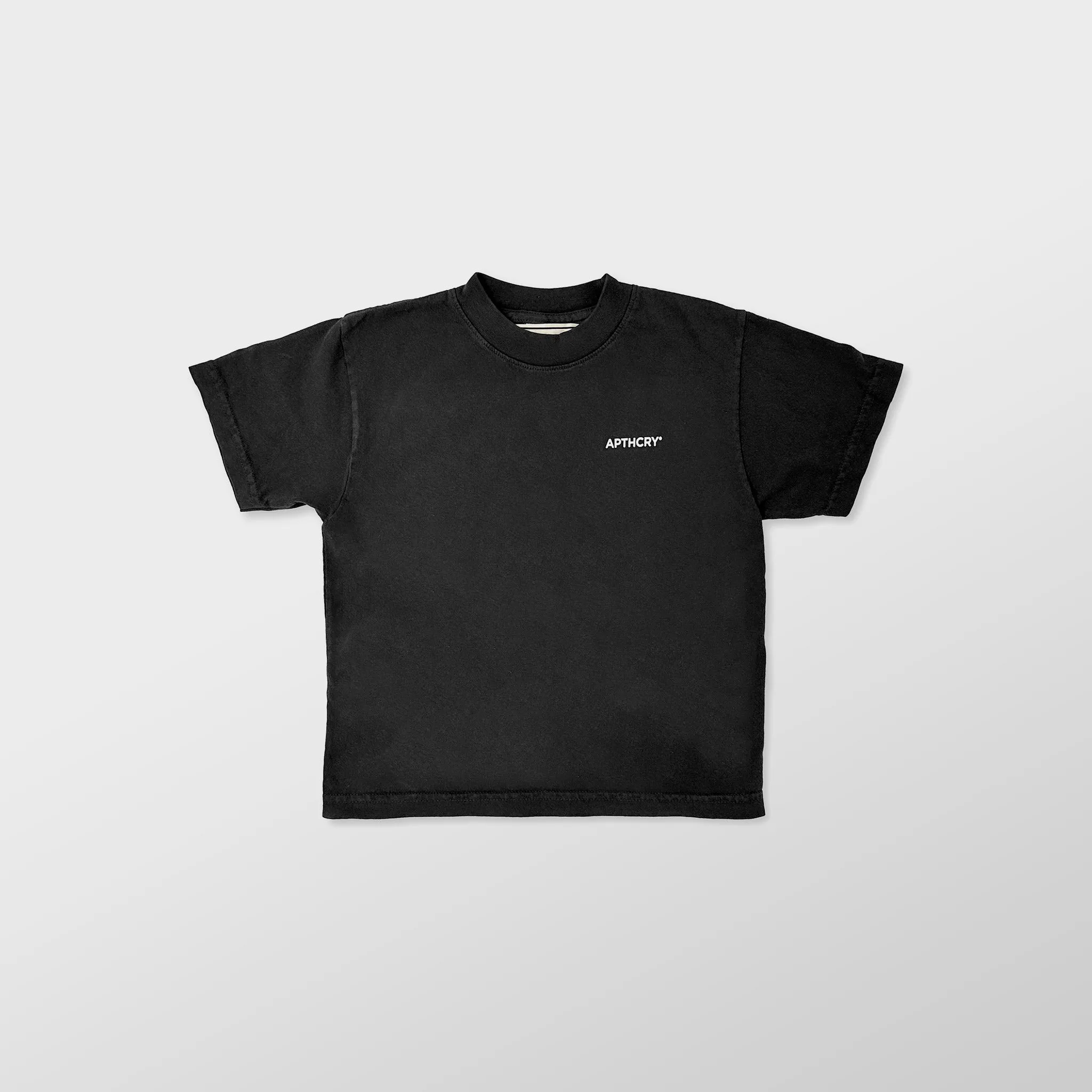 Kids: Micro Logo Tee - Vintage Black