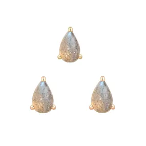 Labradorite Pear - Threadless End