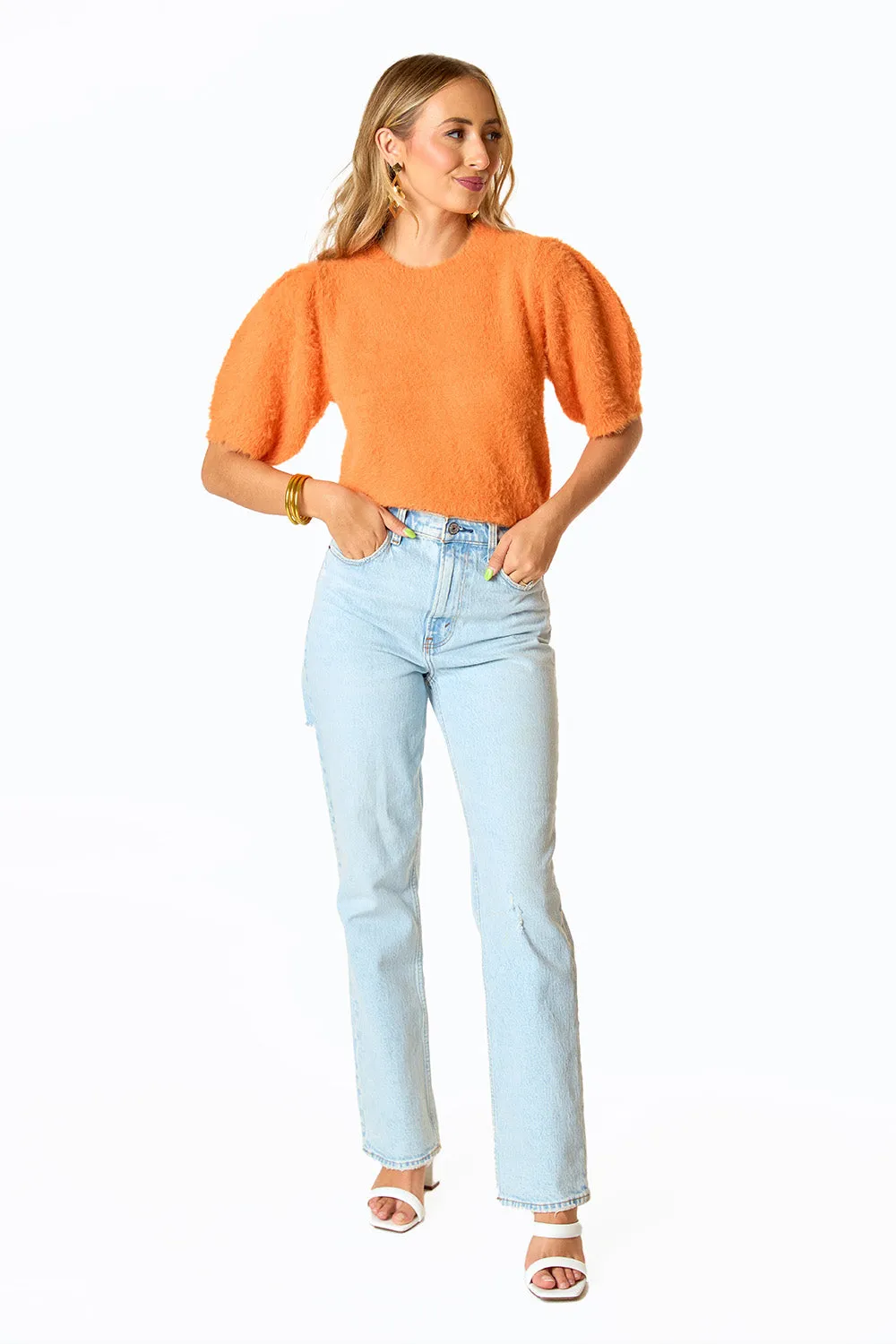 Macy Crop Sweater - Mango