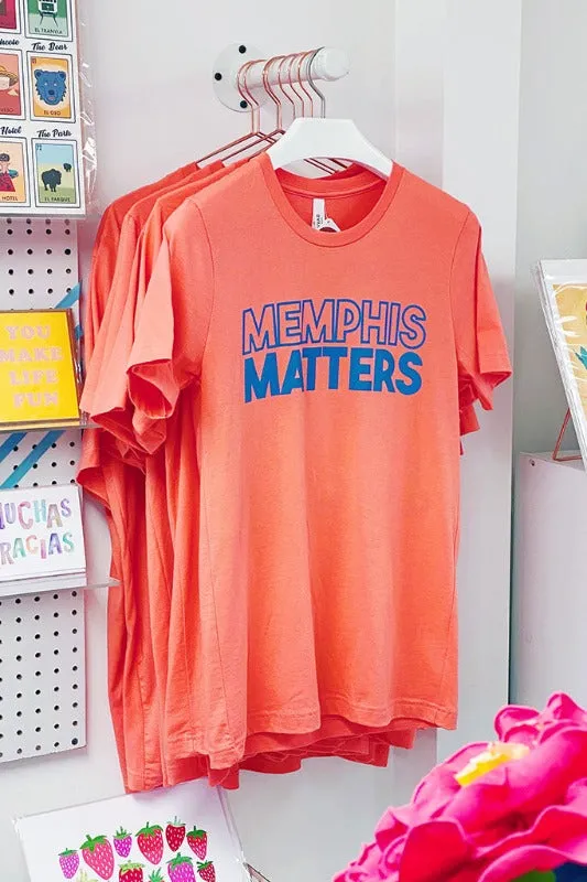 Memphis Matters Unisex Graphic Tee - Coral