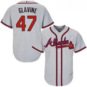 Men's Atlanta Braves Tom Glavine Replica Road Jersey - Gray