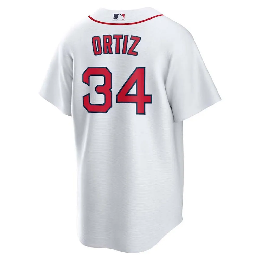 Men's Boston Red Sox David Ortiz Replica Home Jersey - White