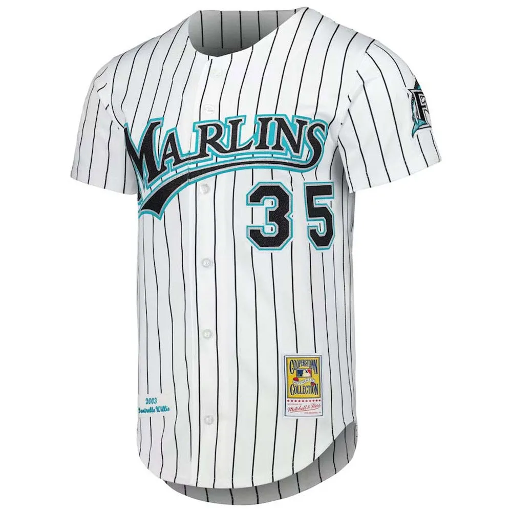 Men's Florida Marlins Dontrelle Willis Cooperstown Collection Jersey - White