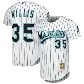 Men's Florida Marlins Dontrelle Willis Cooperstown Collection Jersey - White