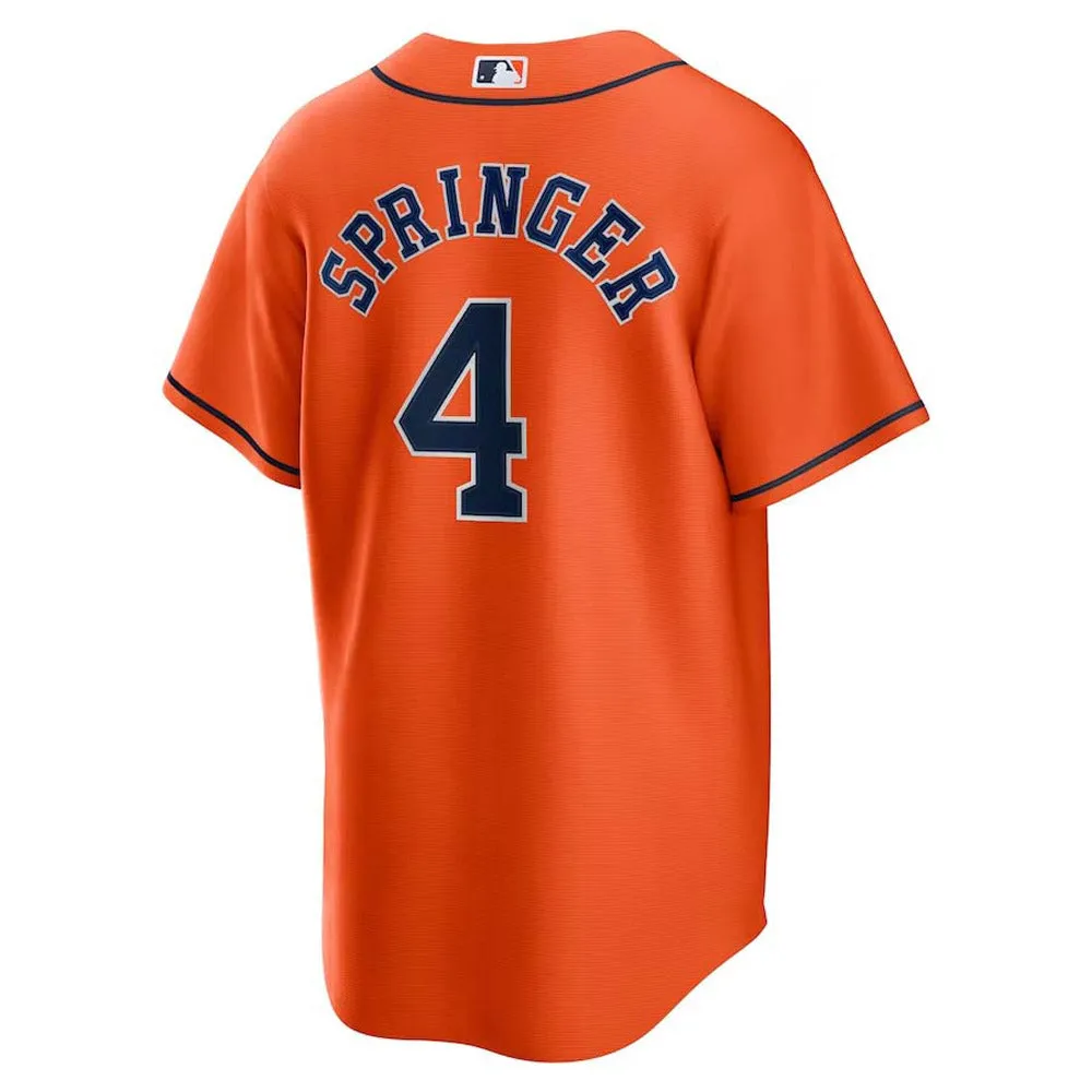 Men's Houston Astros George Springer Replica Alternate Jersey - Orange