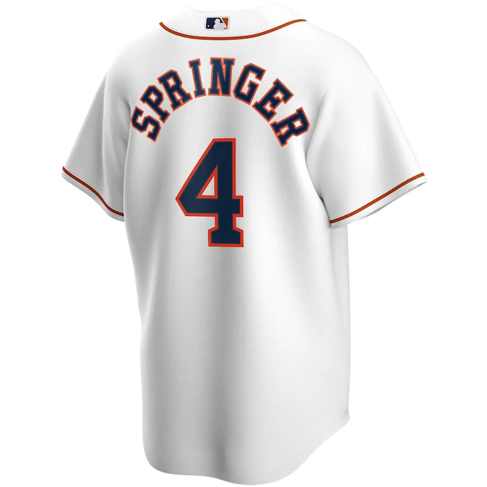 Men's Houston Astros George Springer Replica Home Jersey - White