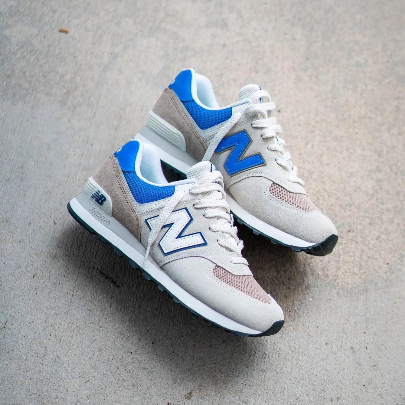 Mens New Balance 574 (White/Blue) - U574UY2