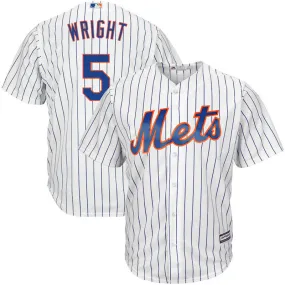 Men's New York Mets David Wright Replica Home Jersey - White