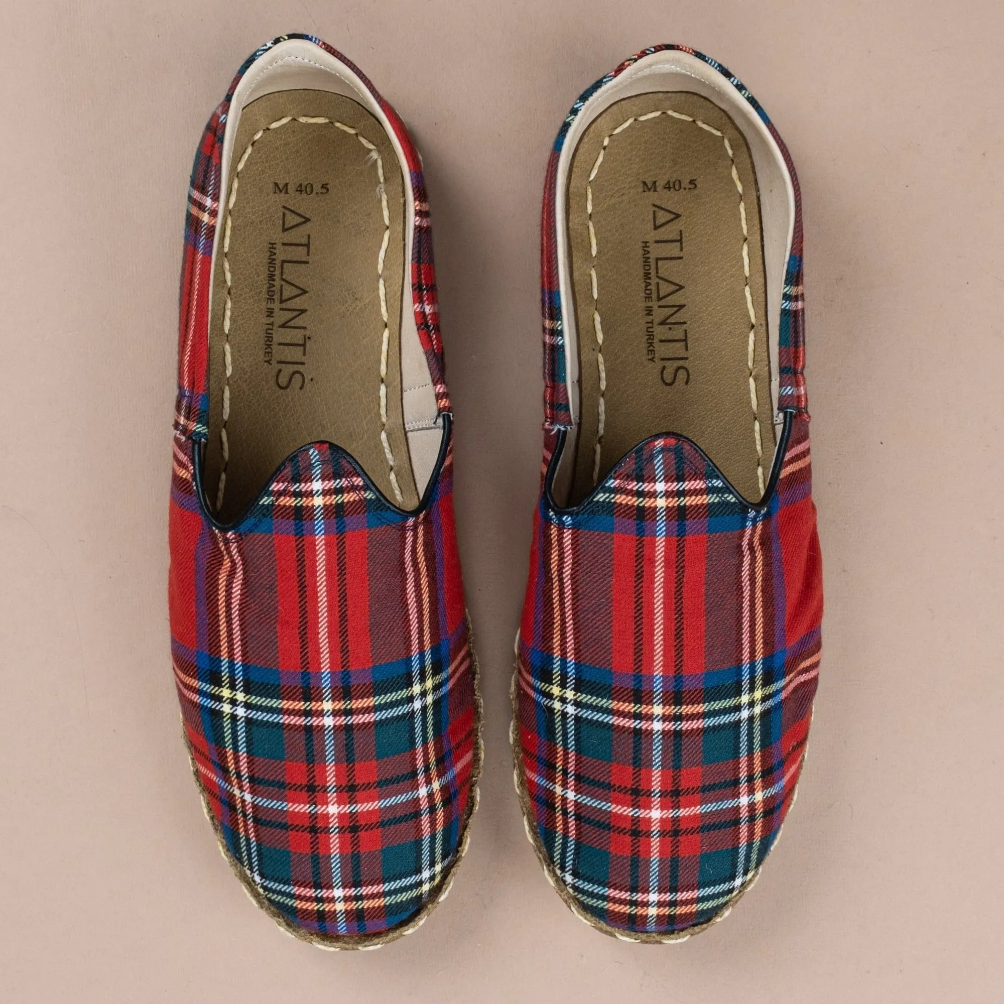 Men's Red Plaid Barefoots