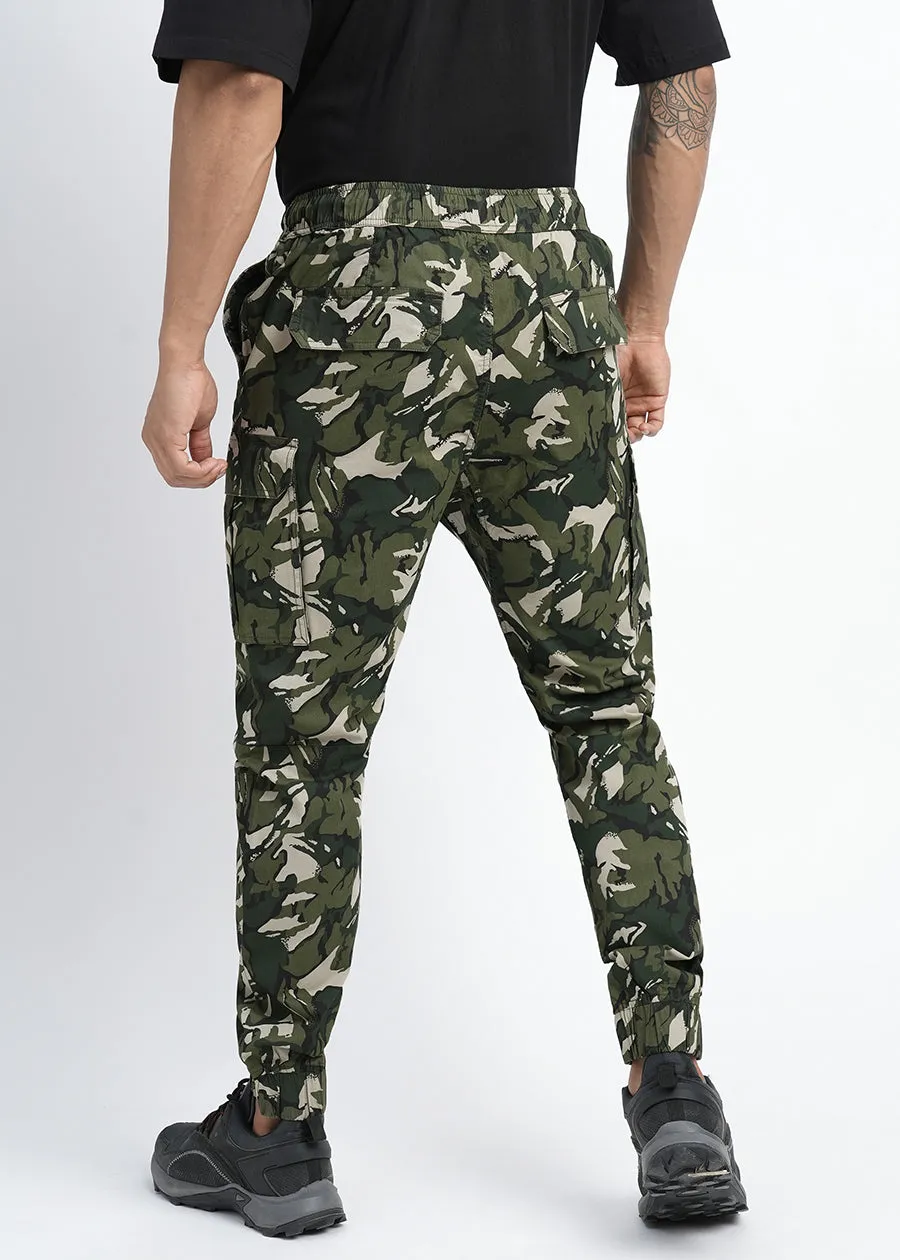 Mens Regular Fit Camo Cargo Jogger