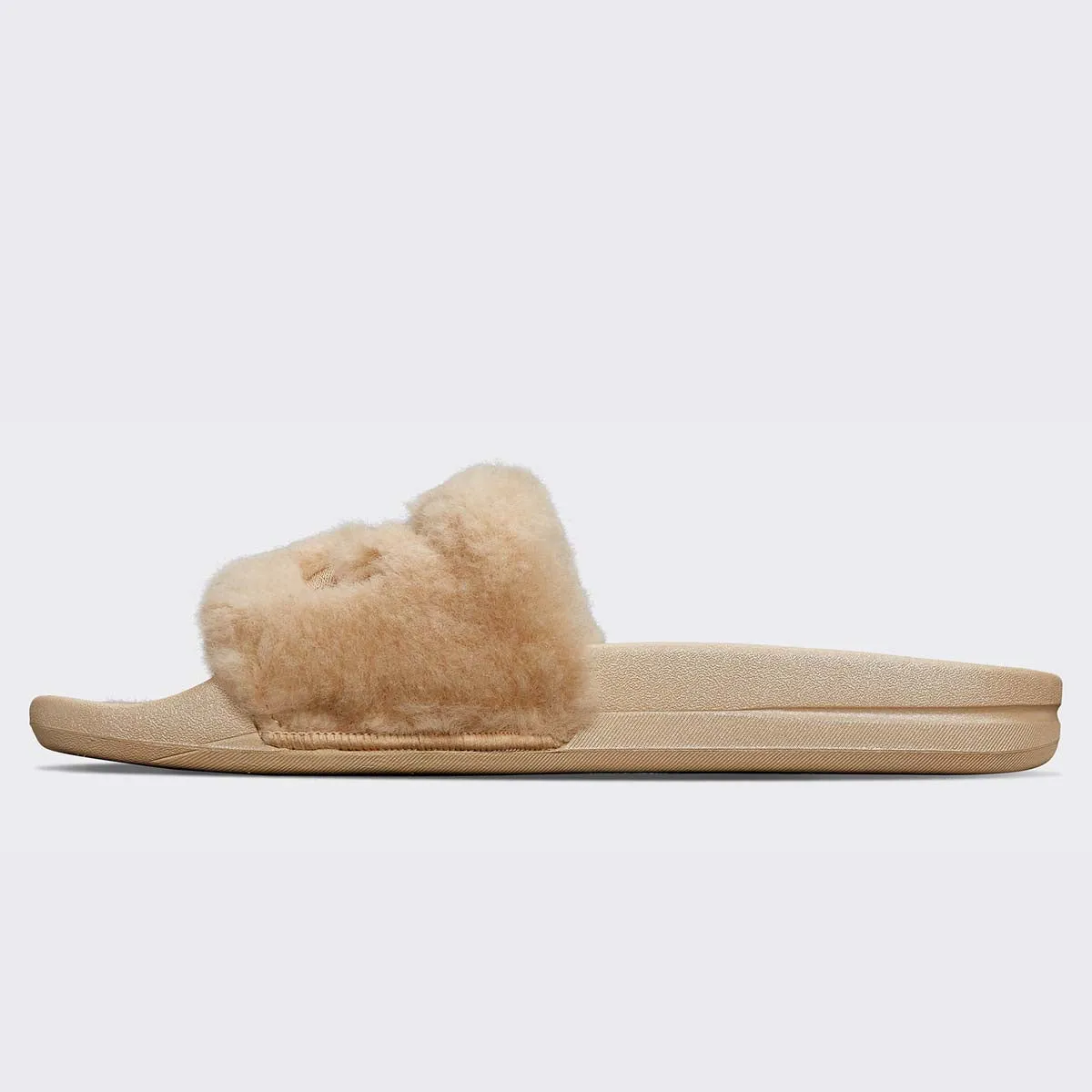 Men's Shearling Slide Champagne