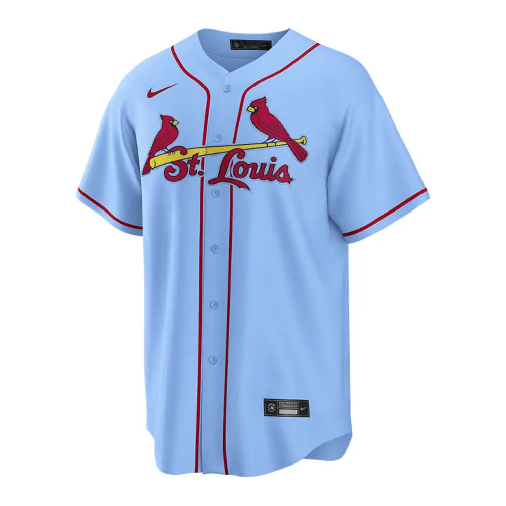 Men's St. Louis Cardinals Albert Pujols Cool Base Replica Alternate Jersey - Light Blue