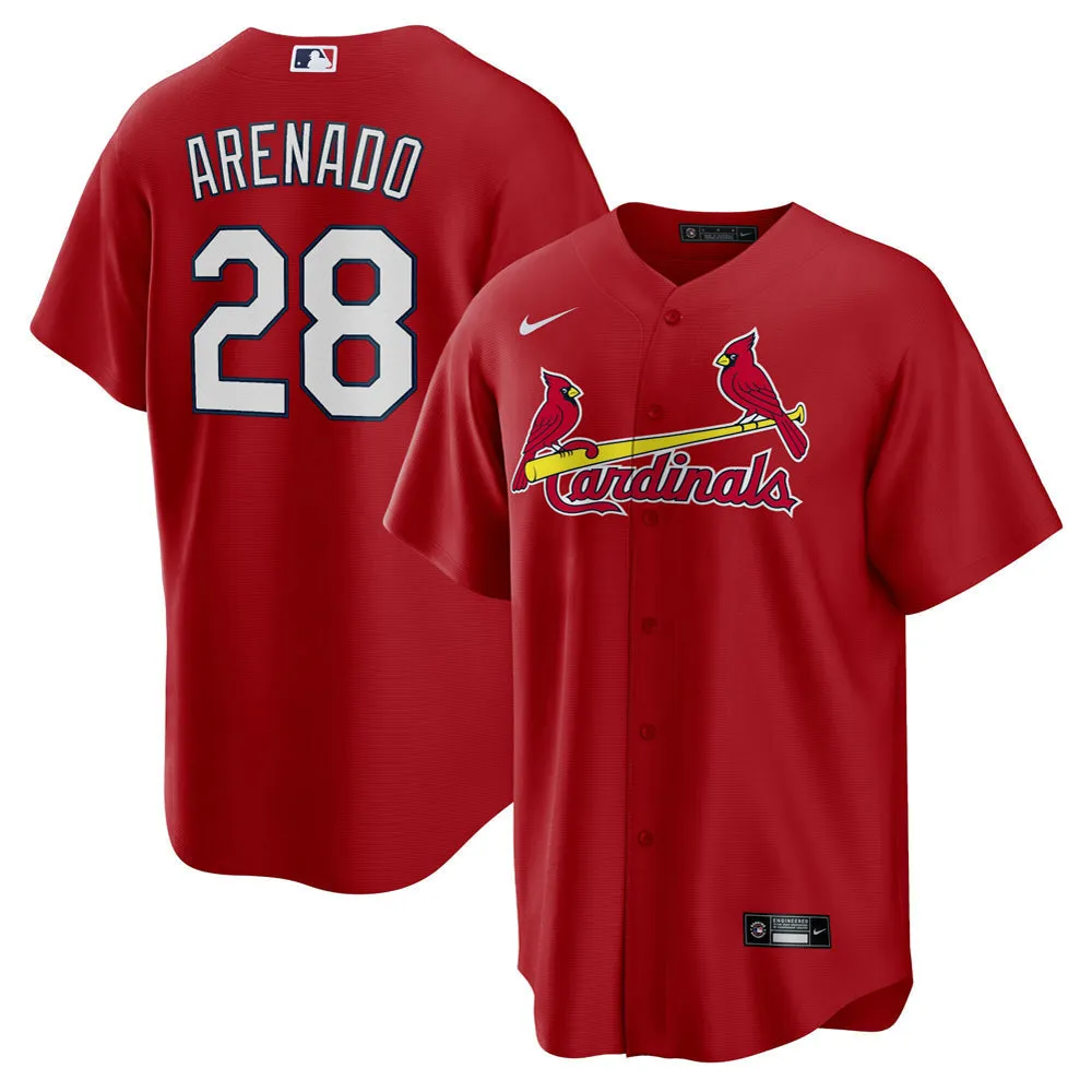 Men's St. Louis Cardinals Nolan Arenado Alternate Official Player Jersey - Red