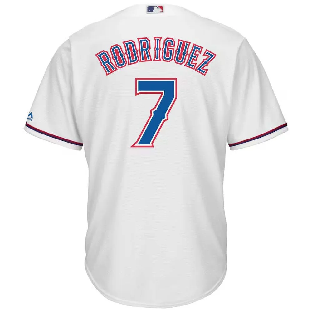 Men's Texas Rangers Ivan Rodriguez Replica Home Jersey - White