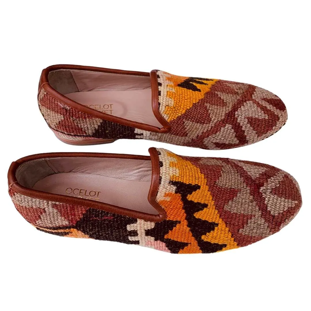 Men's Turkish Kilim Loafers | Browns, Orange