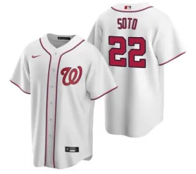 Mens Washington Nationals Juan Soto Cool Base Replica Jersey White