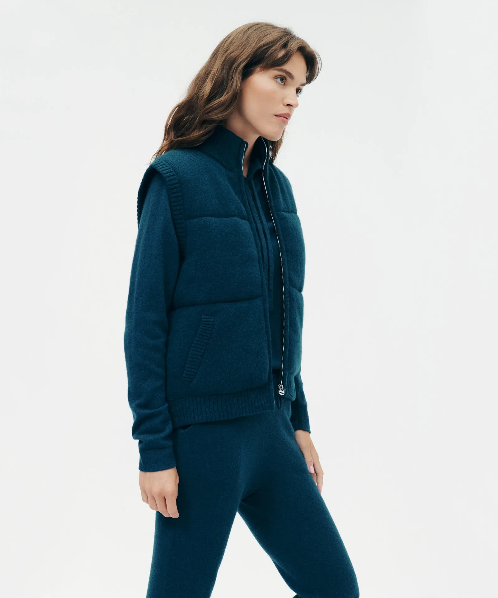 Merino Cashmere Puffer Vest