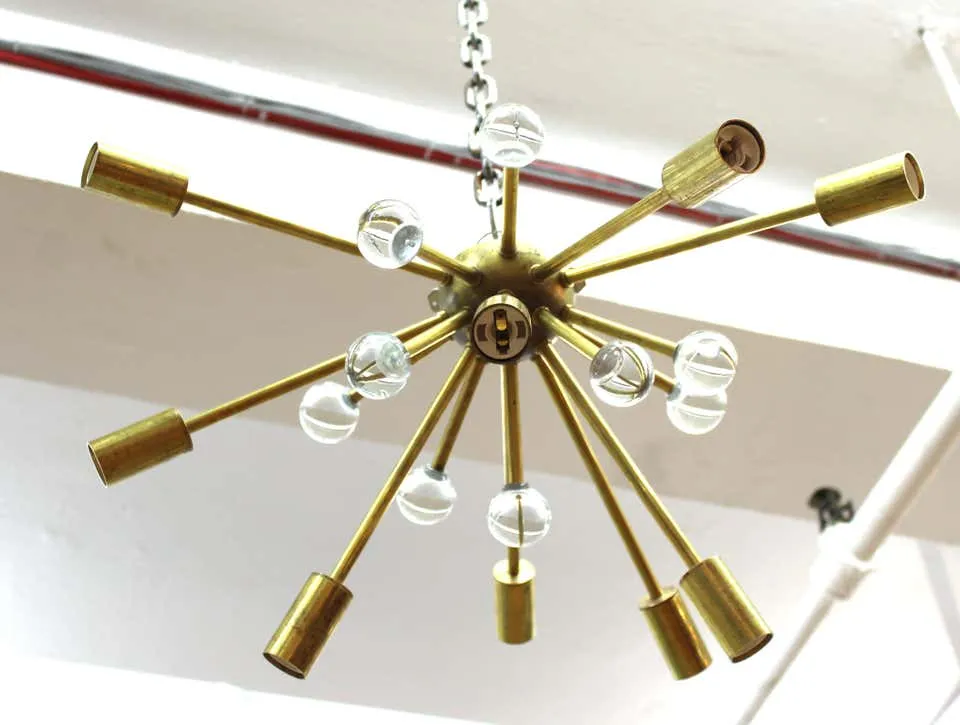 Mid-Century Modern Style Sputnik Flush Mount