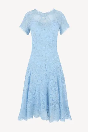 Midikleid Lace in Blau