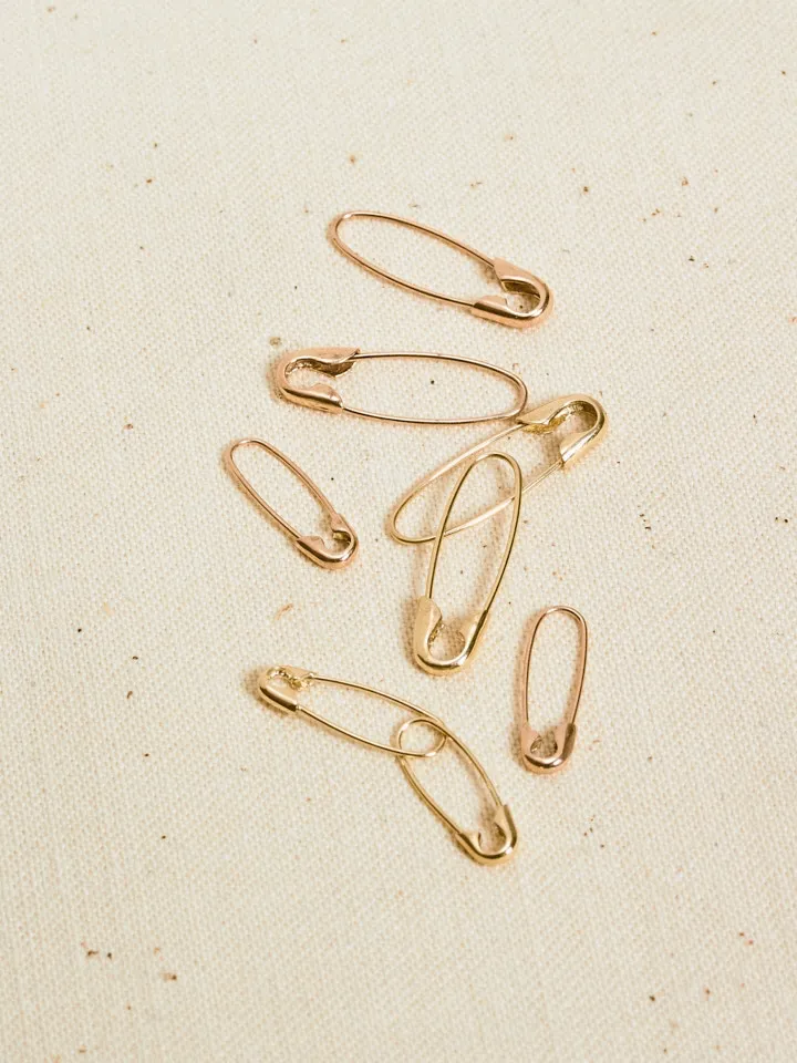 Mini Safety Pin Earring