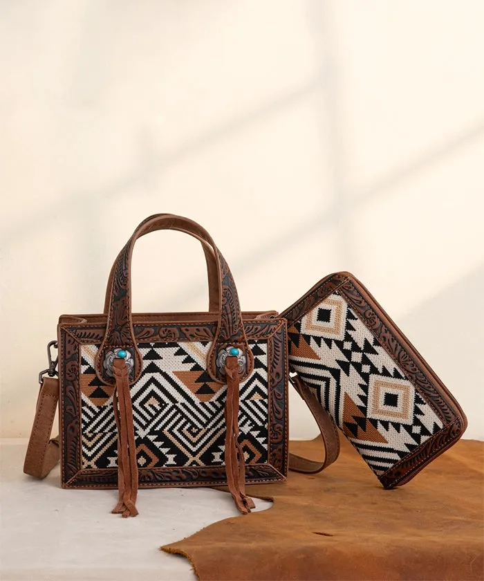 Montana West Southwestern Crossbody Bag Set