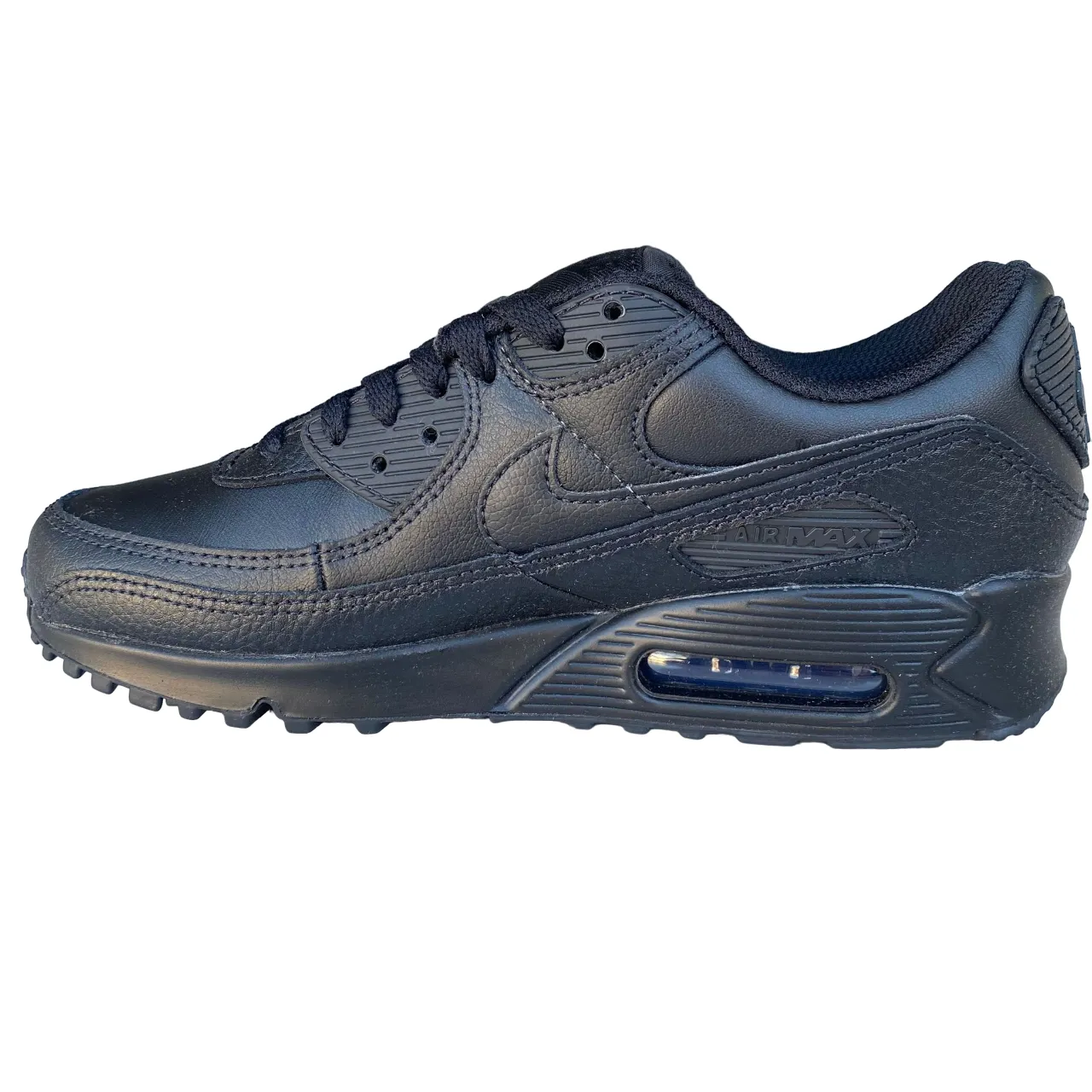 Nike Air Max 90 men's sneakers shoe in leather CZ5594 001 black