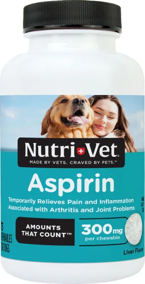 Nutri-Vet 300mg Aspirin For Dogs 75 Count