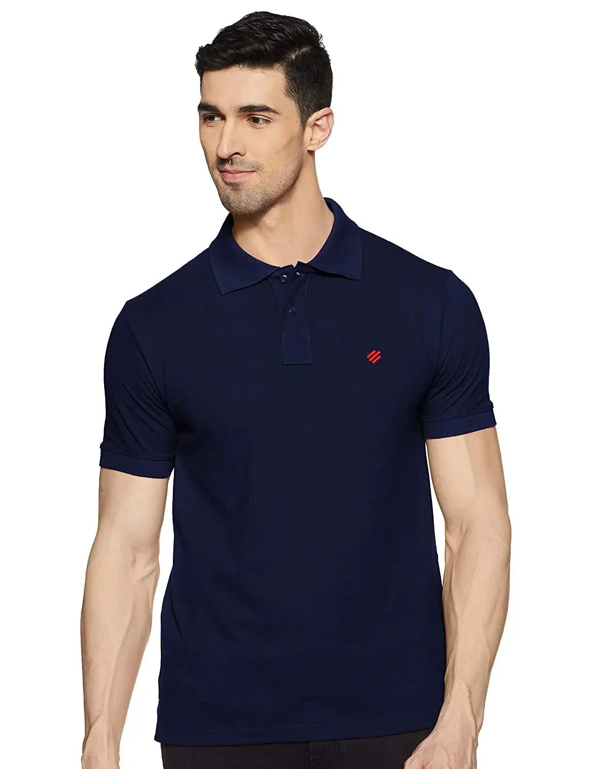 ONN Men's Cotton Polo T-Shirt (Pack of 2) in Solid Airforce Blue-Camel colours