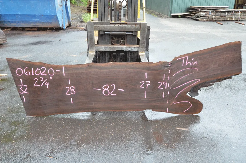 Oregon Black Walnut Slab 061020-01