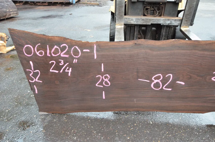 Oregon Black Walnut Slab 061020-01