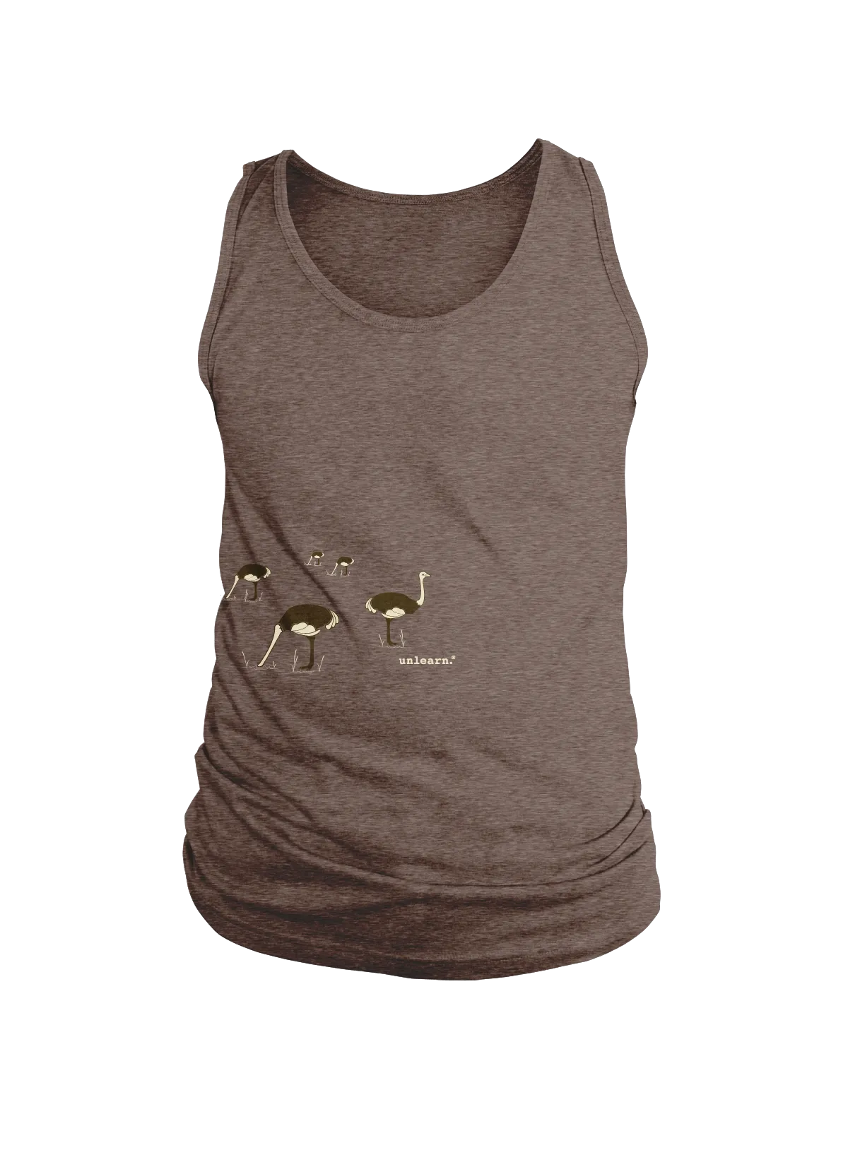 Ostrich - Relaxed Fit Coffee Brown Tank Top