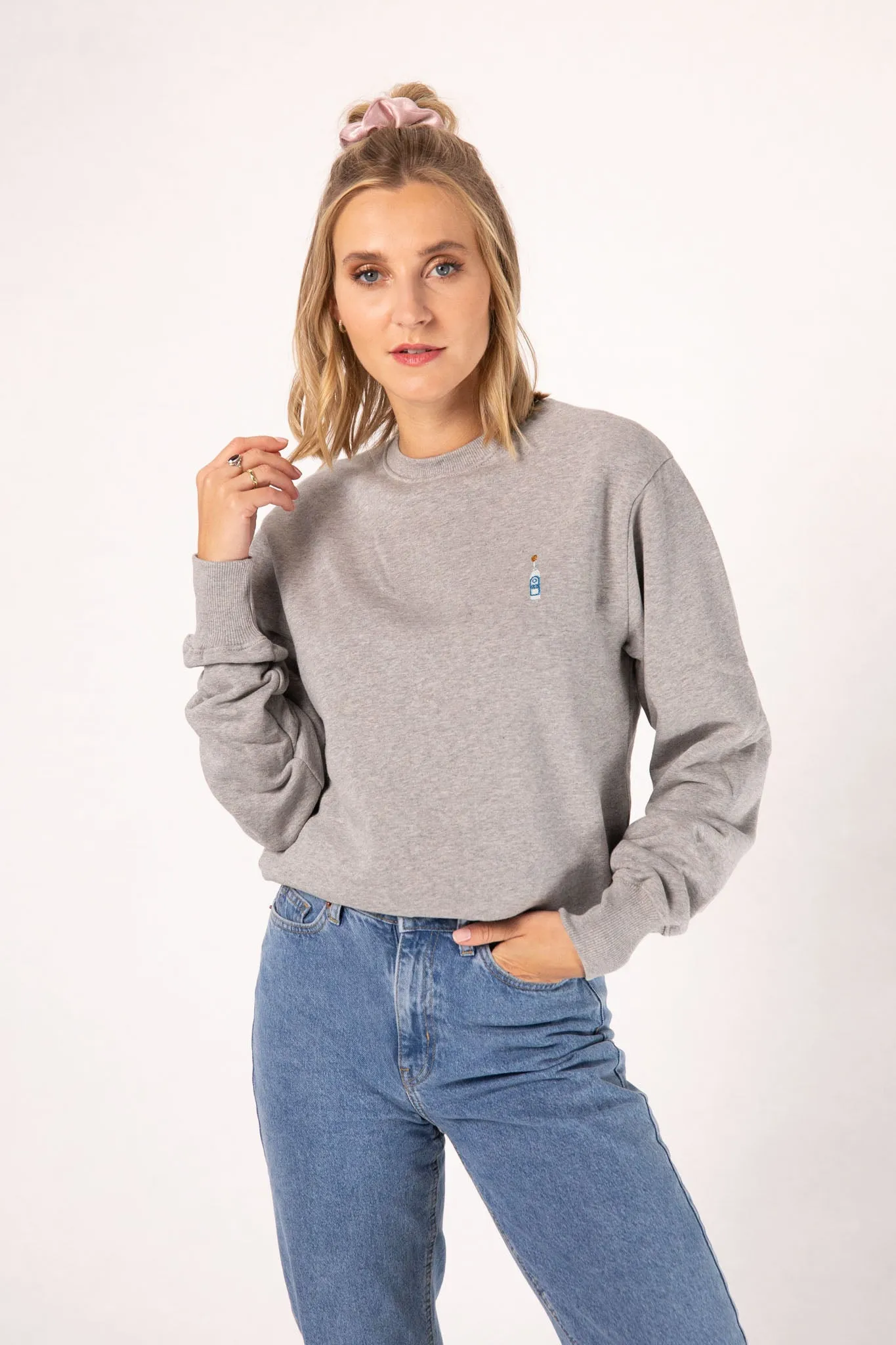 Ouzo | Bestickter Bio-Baumwoll Frauen Pullover