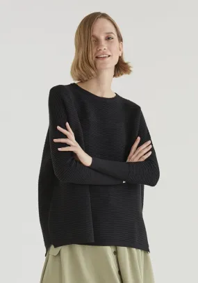 Paisie Cape Jumper in Black