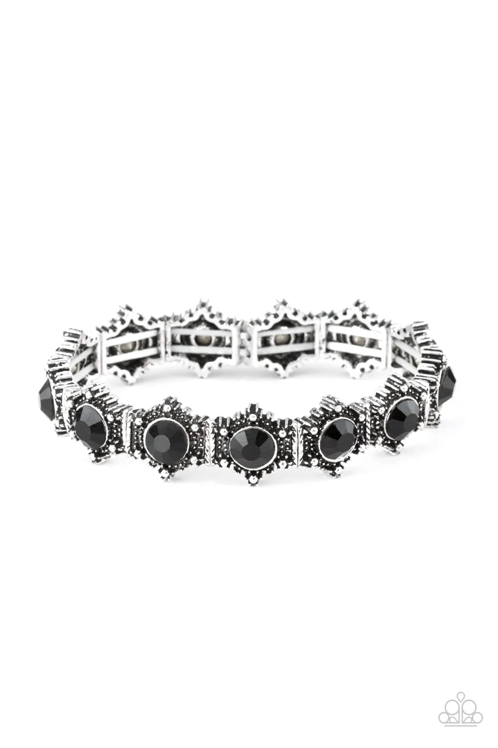 Paparazzi Accessories - Strut Your Stuff #B144 Drawer 7/3 - Black Bracelet