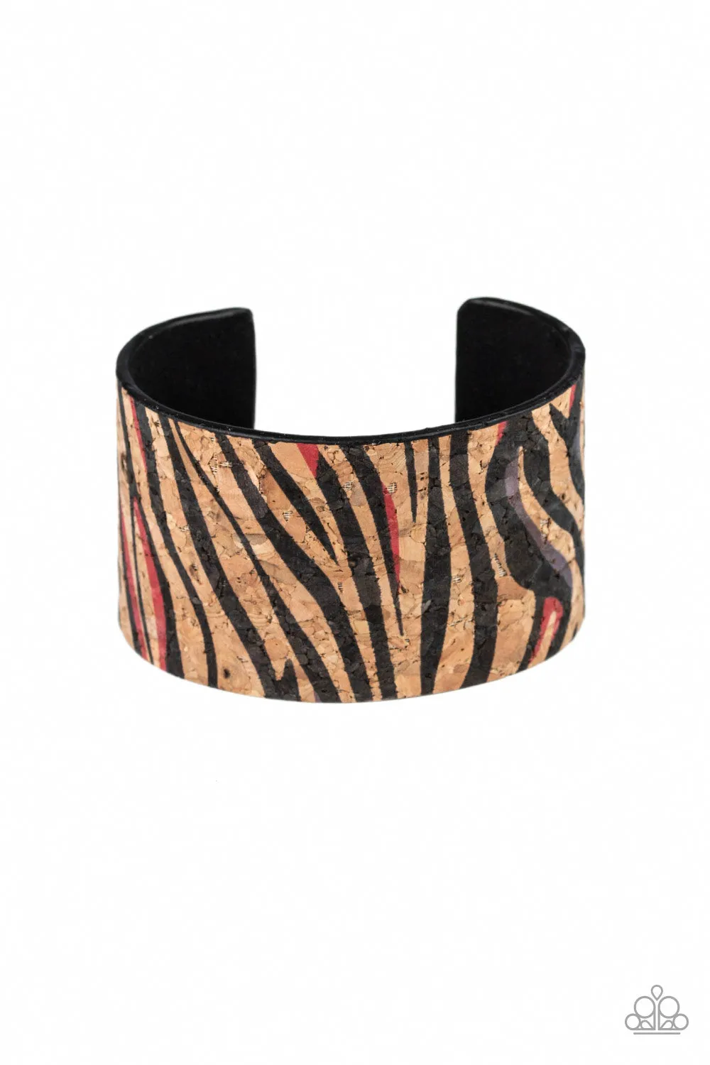 Paparazzi Accessories - Zebra Zone #B406 Drawer 1/3 - Red Bracelet