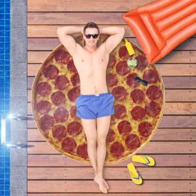 Pizza Shaped Beach Towel