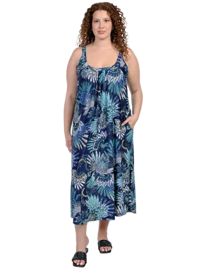 Printed long maxi dress