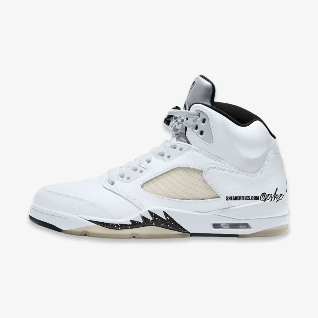 (PS) Air Jordan 5 Retro 'White / Black' (2024)