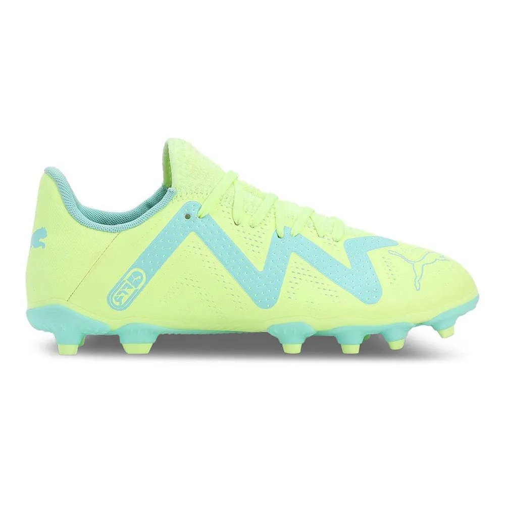 Puma Future Play FG/AG Jnr Football Boots (Yellow/Blue)