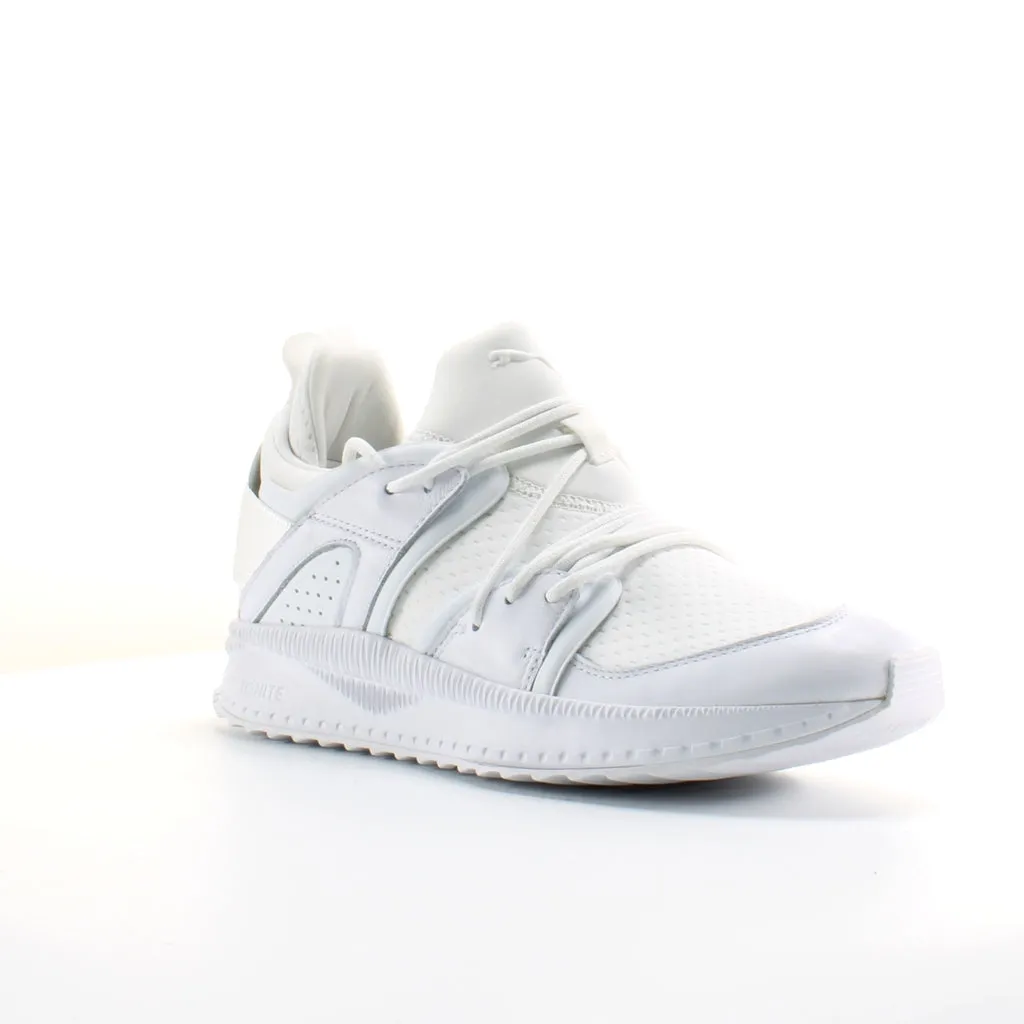 Puma TSUGI Blaze Meta White Textile Mens Lace Up Trainers 363744 01