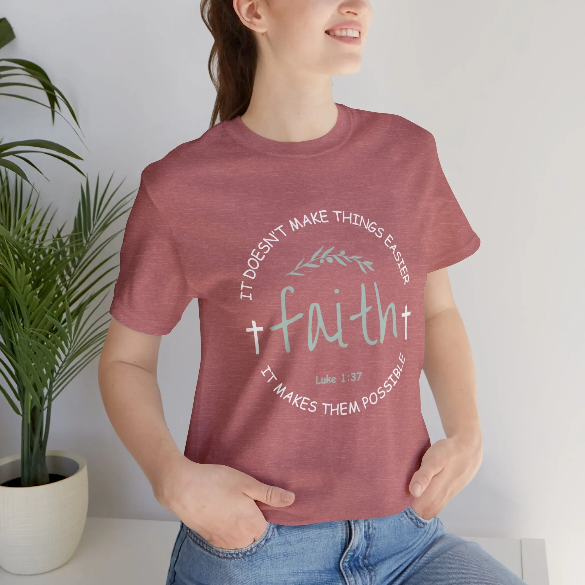 "Faith" Unisex Jersey Short Sleeve Tee