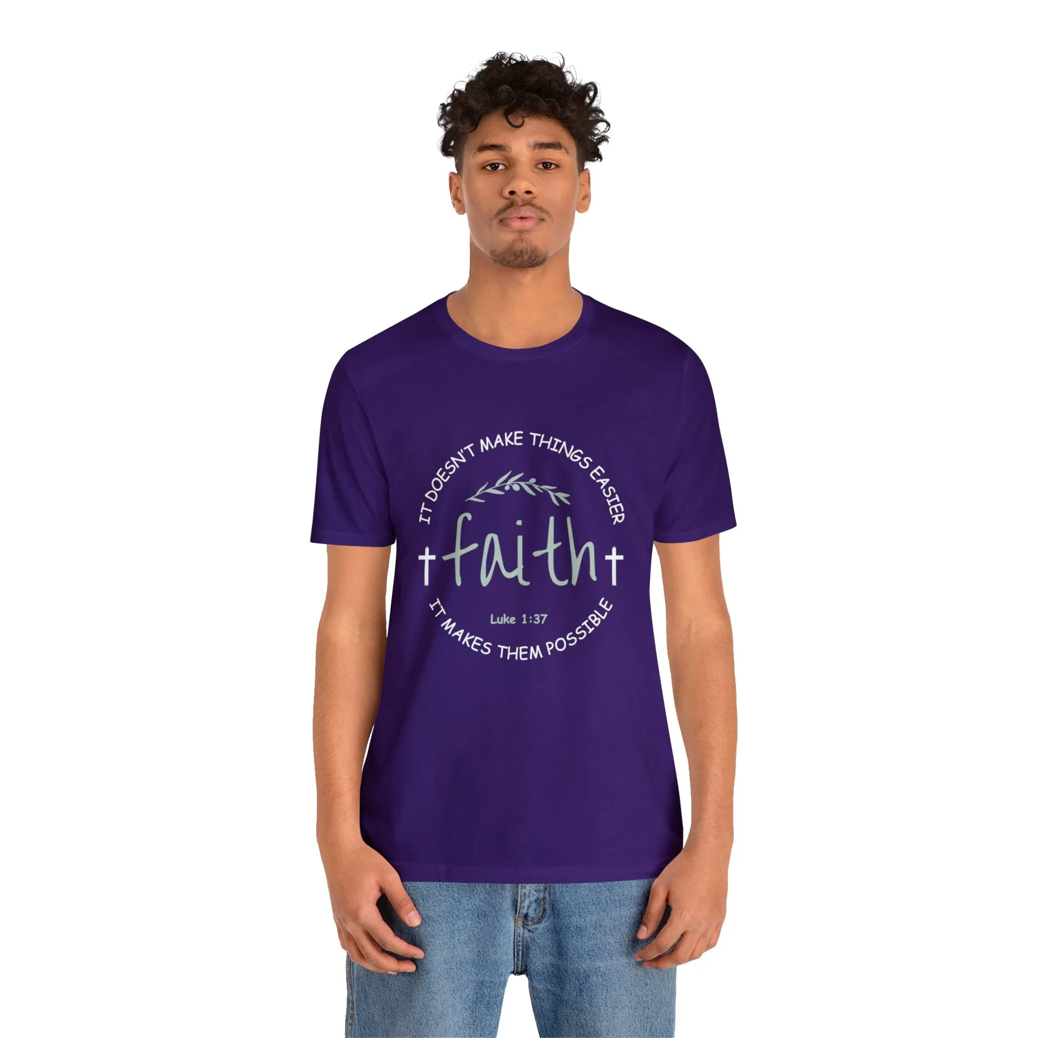 "Faith" Unisex Jersey Short Sleeve Tee