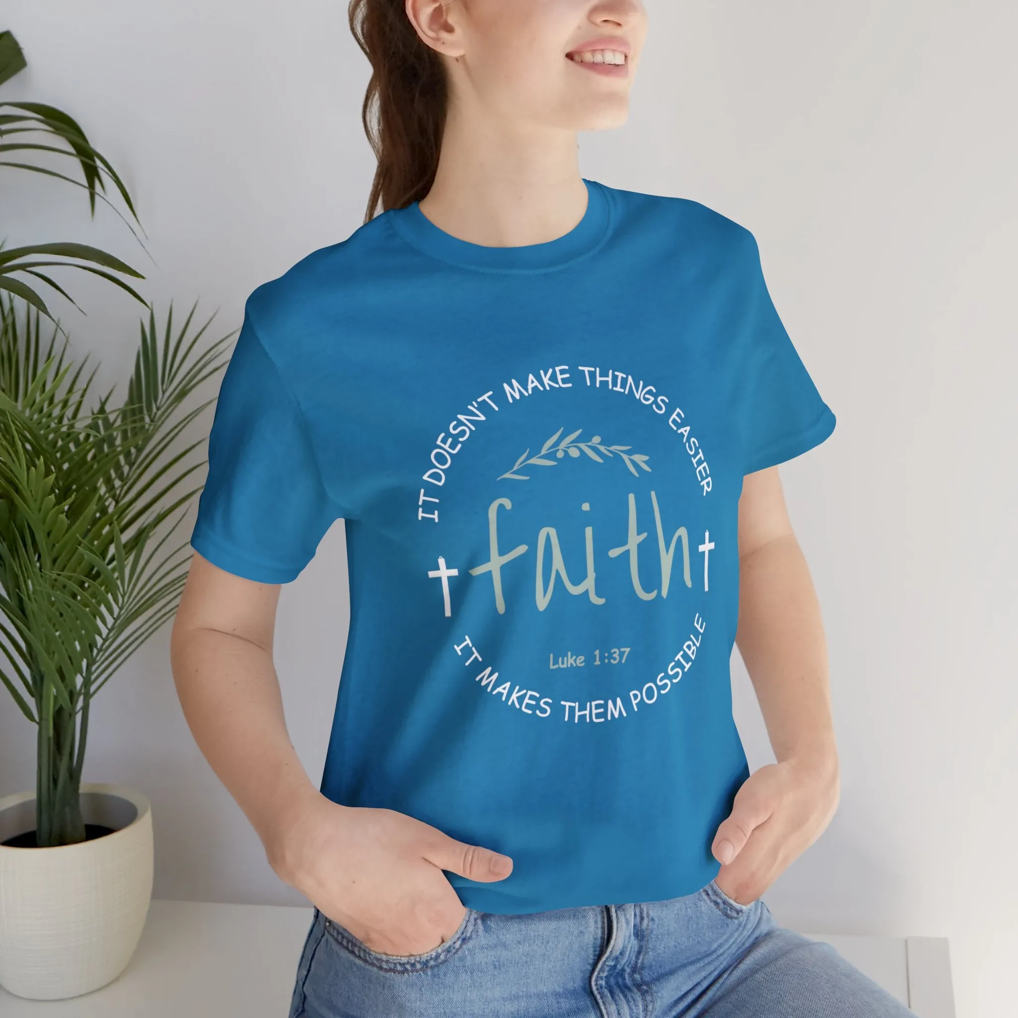 "Faith" Unisex Jersey Short Sleeve Tee