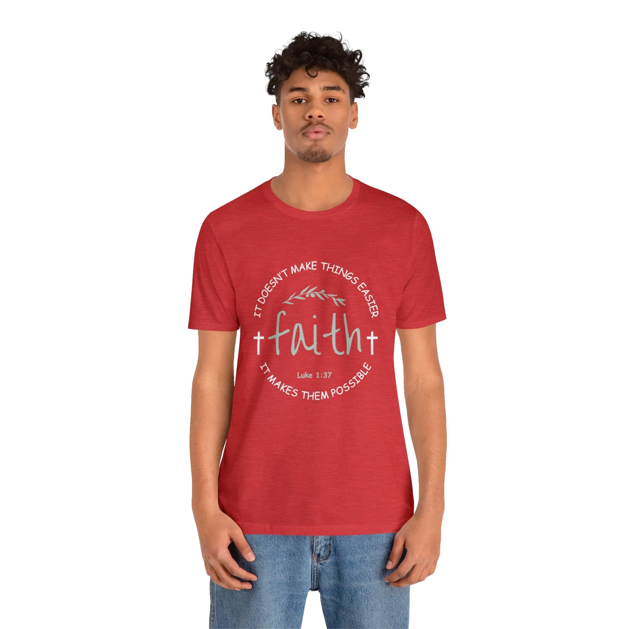 "Faith" Unisex Jersey Short Sleeve Tee