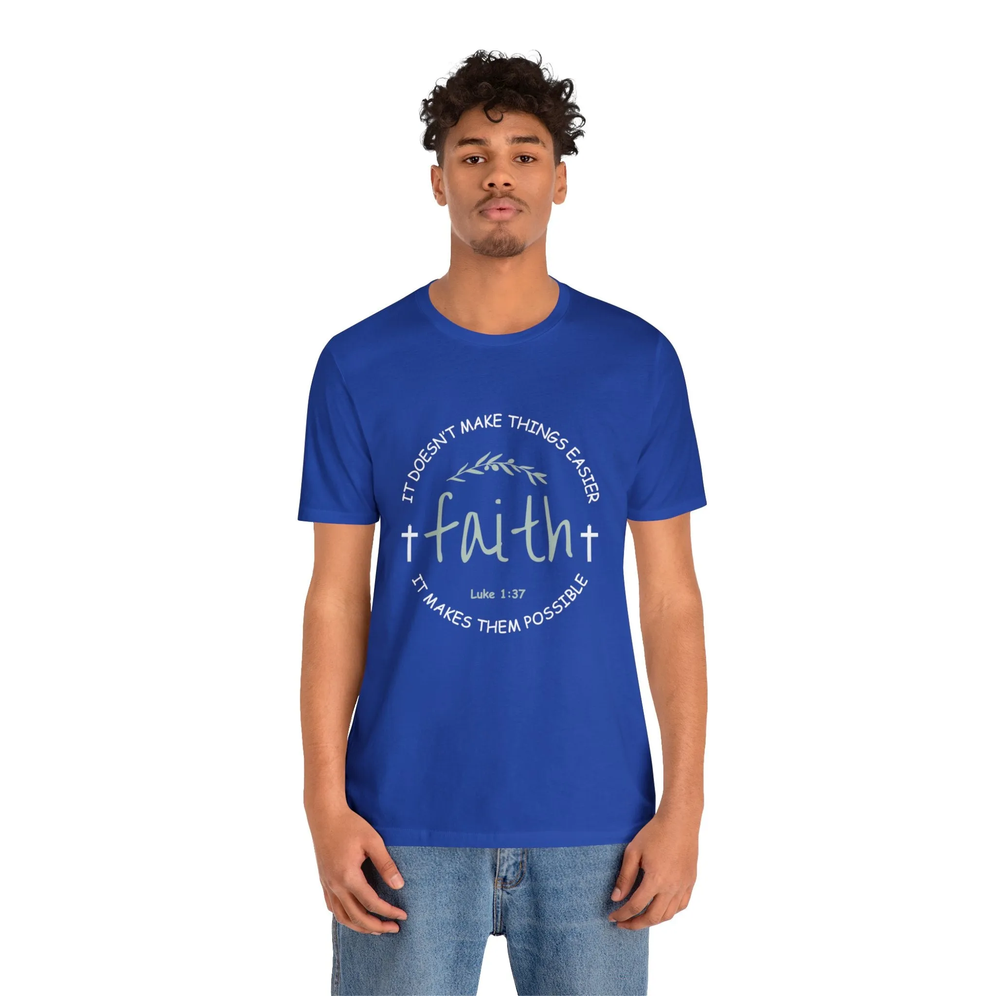 "Faith" Unisex Jersey Short Sleeve Tee