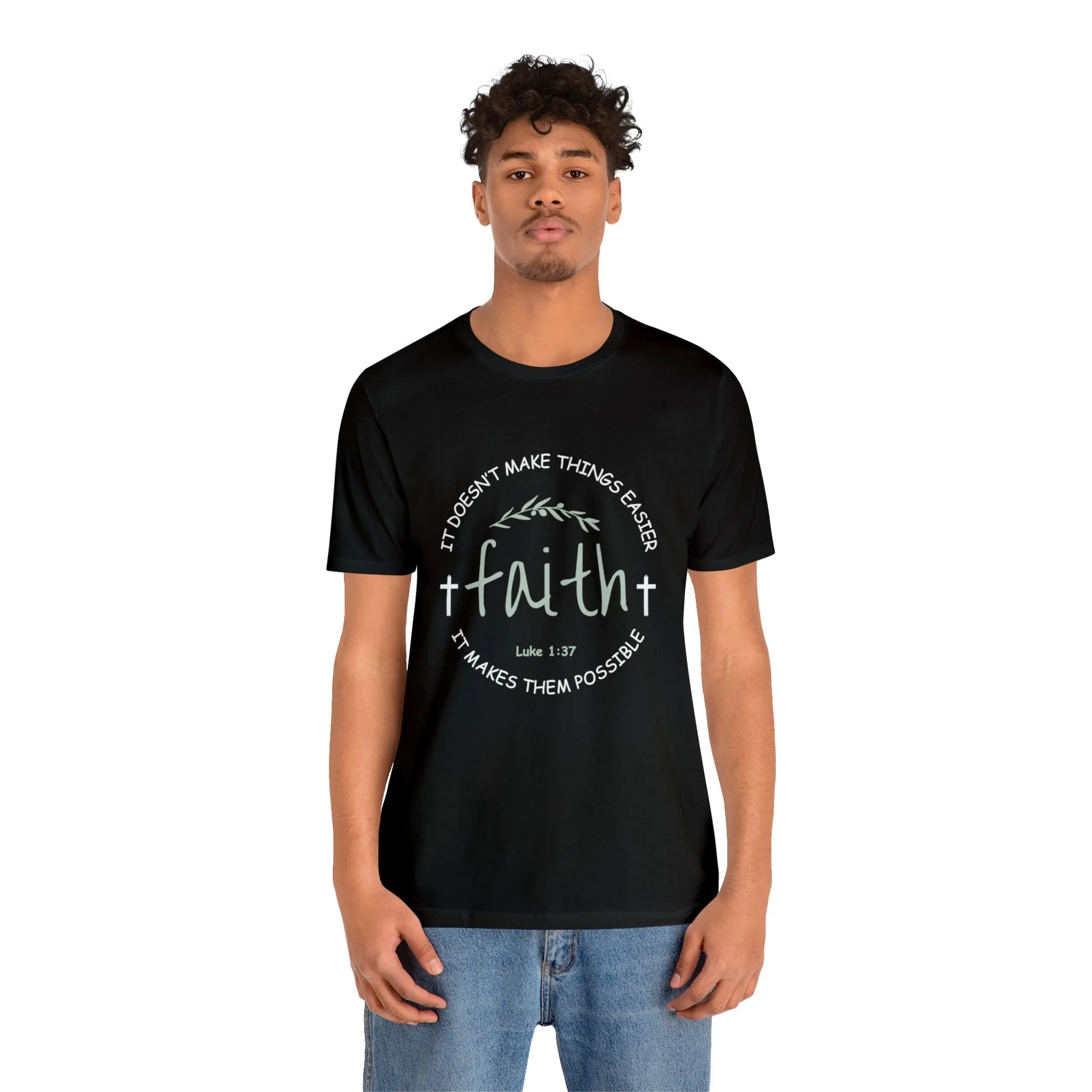 "Faith" Unisex Jersey Short Sleeve Tee