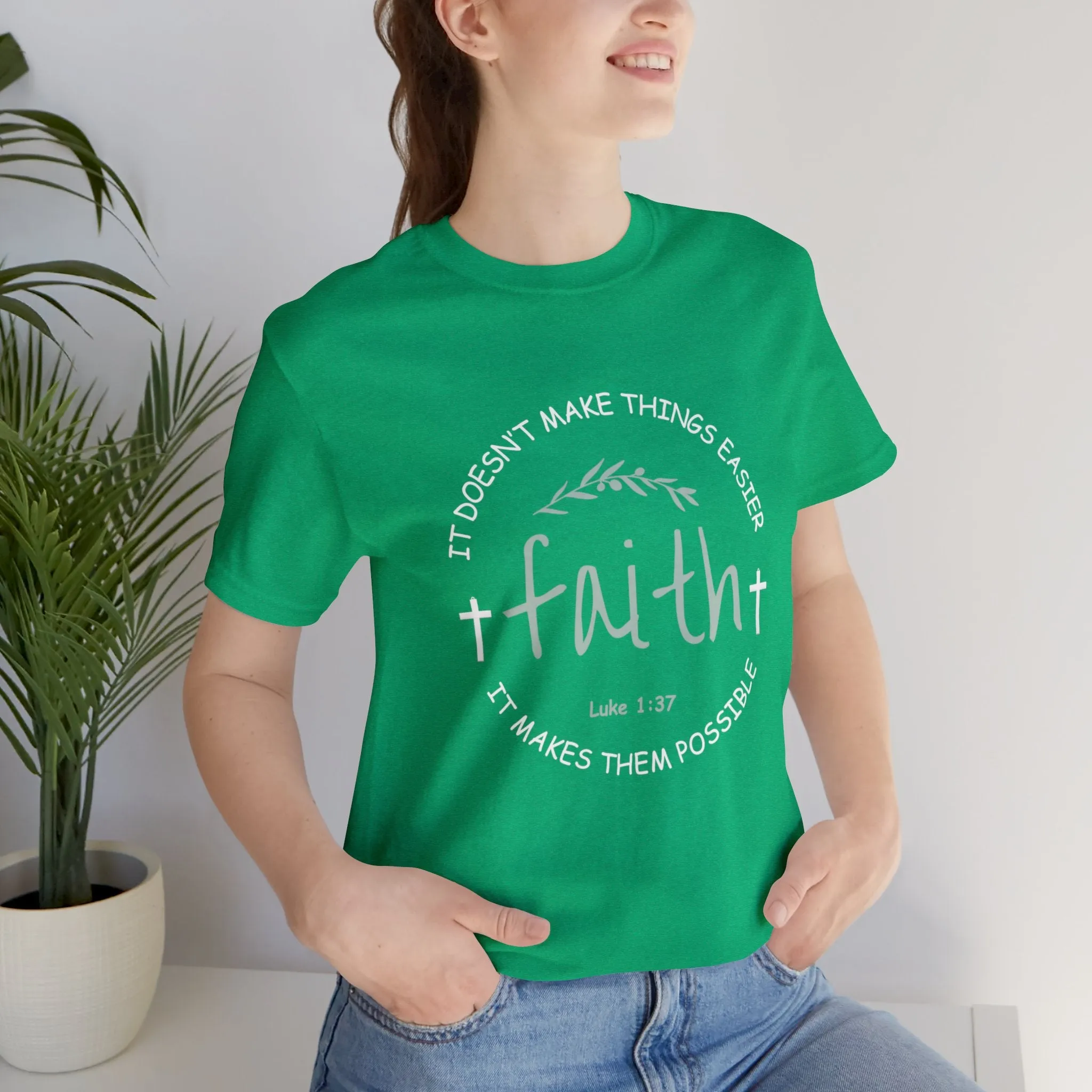 "Faith" Unisex Jersey Short Sleeve Tee