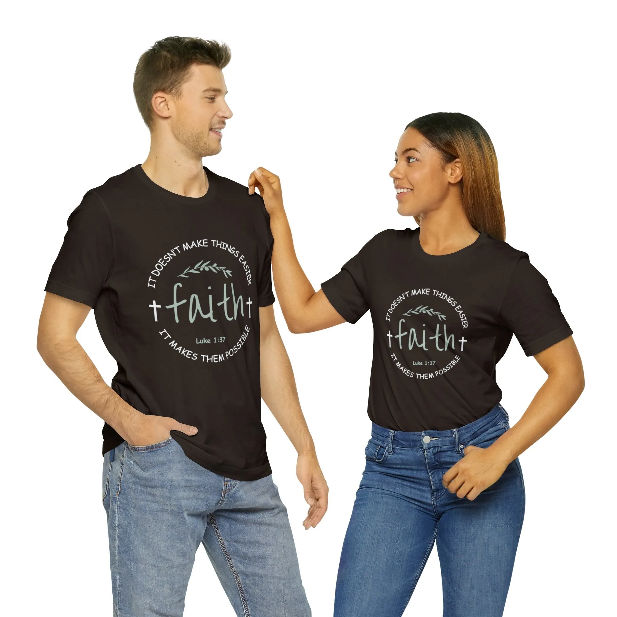 "Faith" Unisex Jersey Short Sleeve Tee