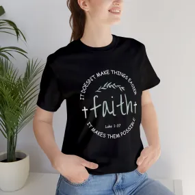 "Faith" Unisex Jersey Short Sleeve Tee